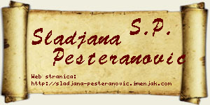 Slađana Pešteranović vizit kartica